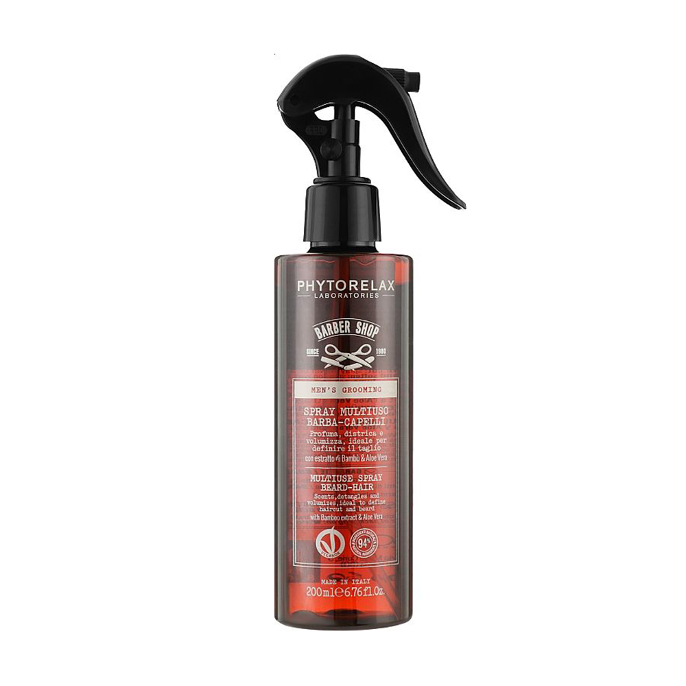 Чоловічий спрей для волосся та бороди Phytorelax Laboratories Men's Grooming Multiuse Spray Beard-Hair, 200 мл